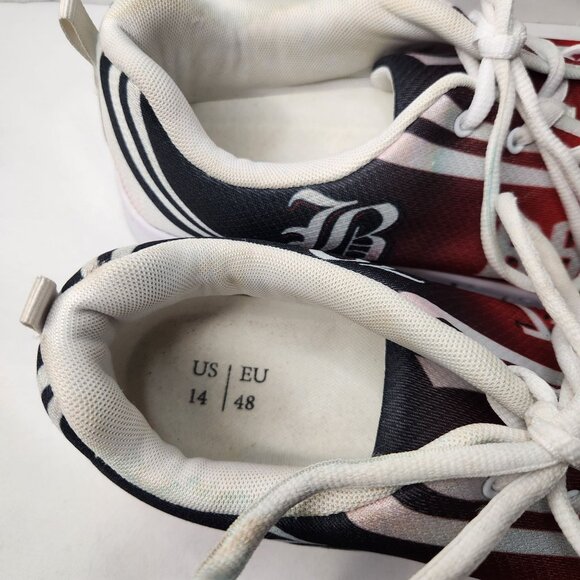 Custom Made Canvas Shoes Barnes Name on the side Men's US 14 EU 48 - Picture 7 of 16